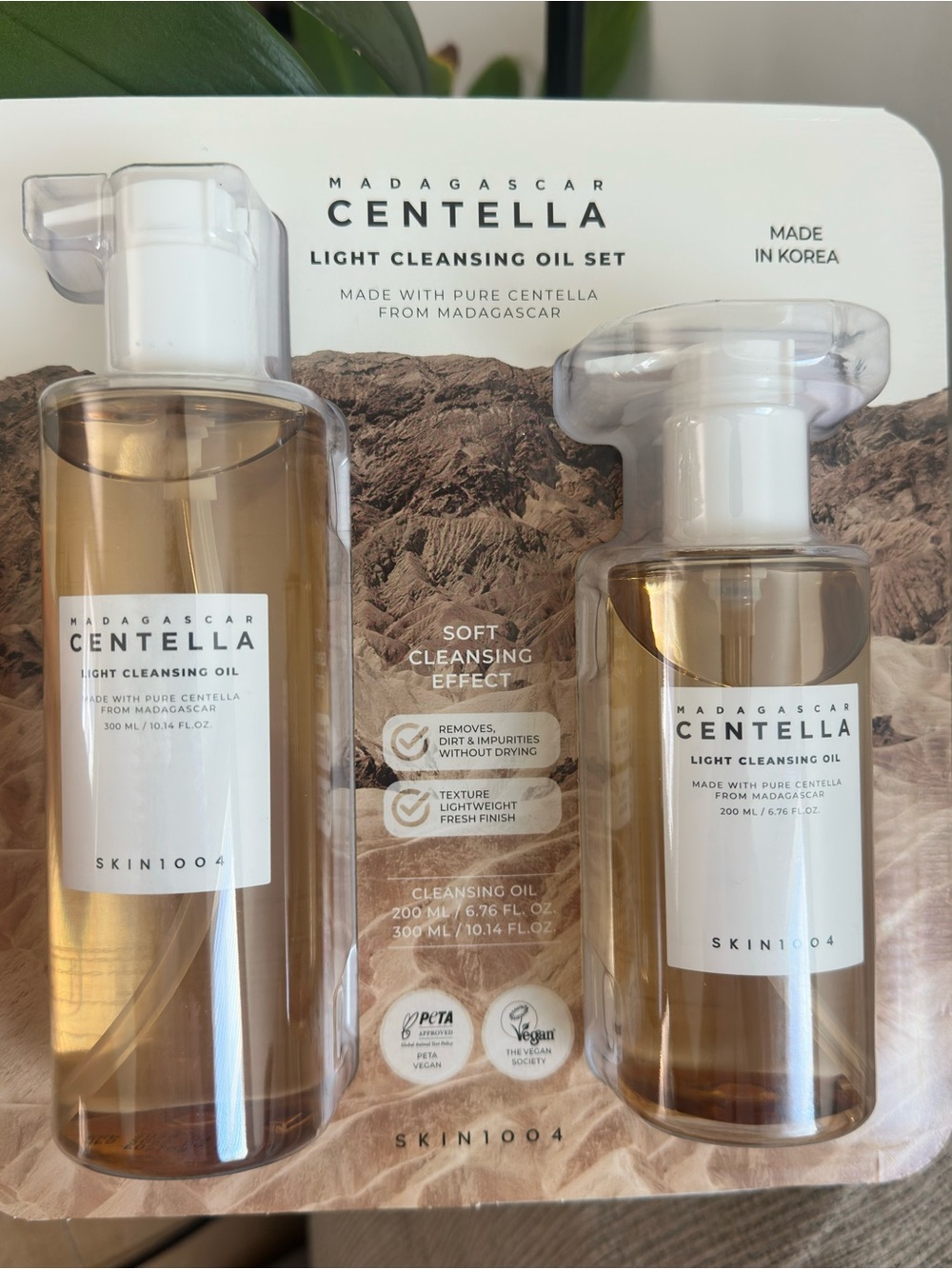 Skin 1004 Madagascar Centella Light Cleansing Oil 300ml + 200ml Set New & Sealed